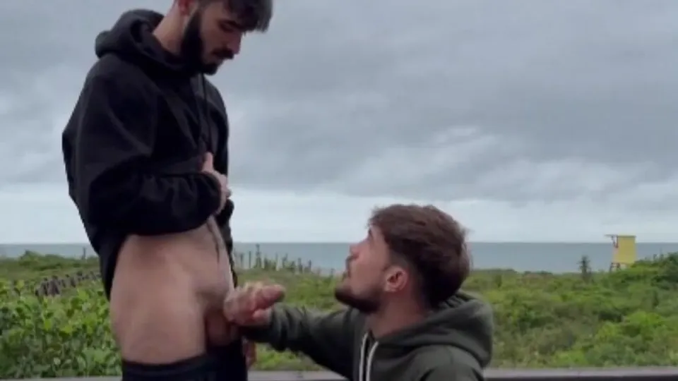 Sexy Gay Couple Fuck Outside On Terrace - ThisVid.com