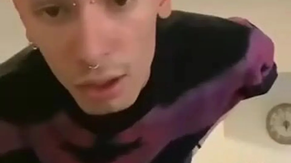 Sexy italian guy jerking•