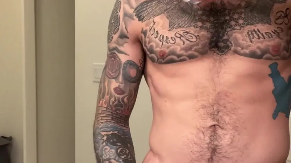 Middle Eastern Hunk Cums in Toy, Shows Hole