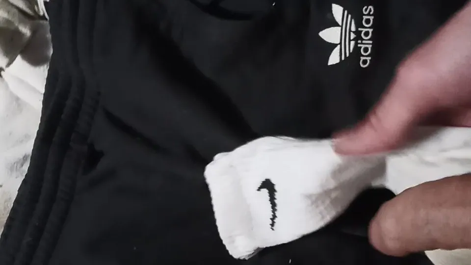 Sexy Socks Wank And Trackies Cum