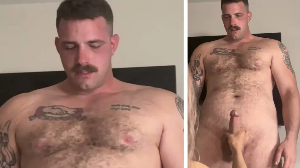 Sexy stocky big boy pounds an Asian CD