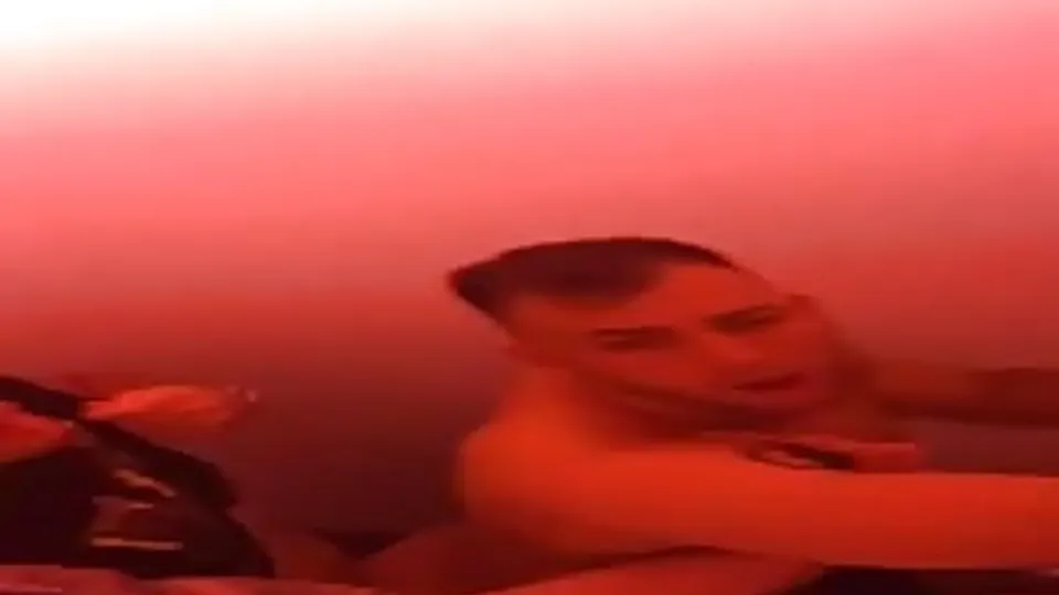 Sexy str8 tattooed security guard seeding a bottom at the club