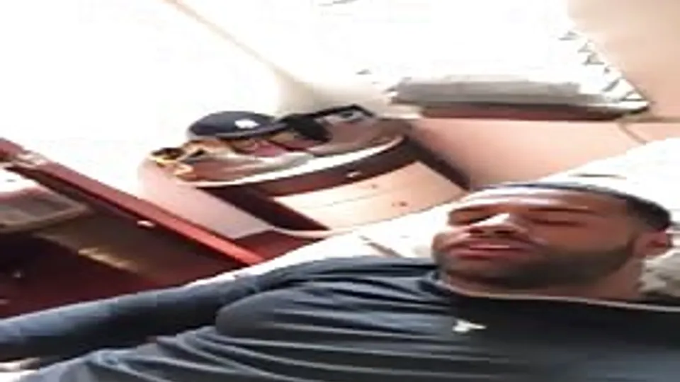 Sexy verbal black dude stroking his tasty big cock