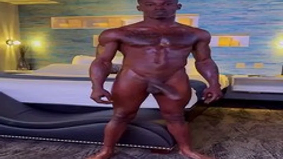Sexy young black stud with tight body and huge cock - ThisVid.com