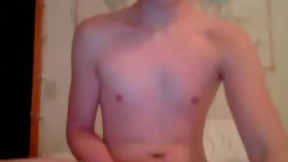 Shaved Cock Twink Jerks & Eats His Cum