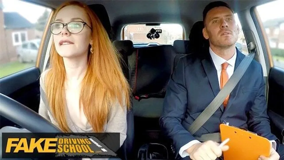 Glasses Off, Libido On: Ella Hughes' Driving Lesson Fuck
