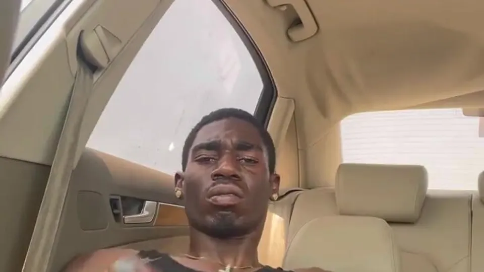 Shooting a big nut in the car - ThisVid.com