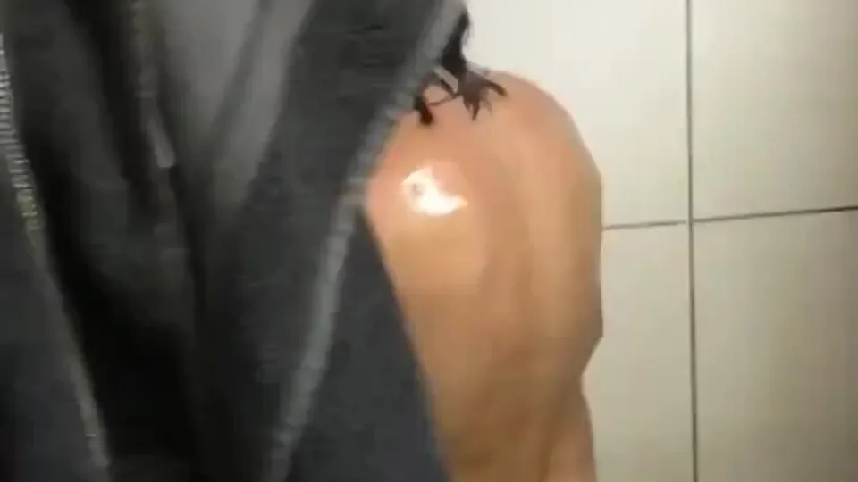 Caught Wanking in the Pool Shower