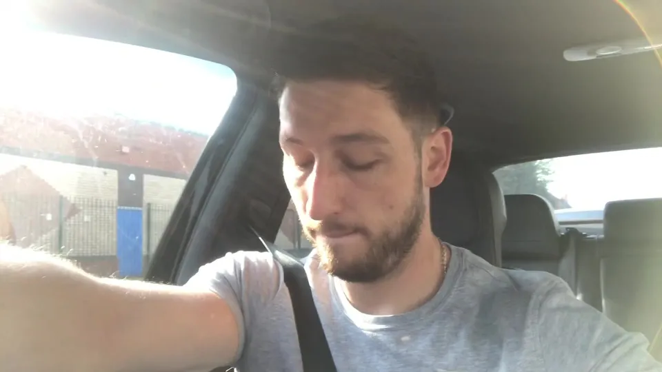 Showing off his big softie in sweatpants in a DIY store - ThisVid.com