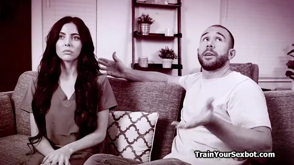 Shy Brunette Teen's Naughty Bot Encounter