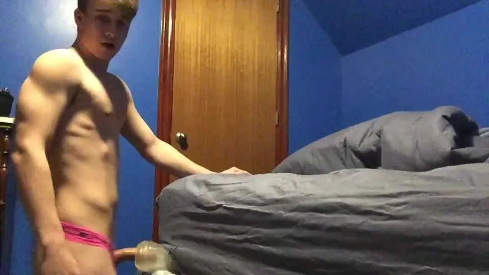 Sissy Teen Fucks Flashlight - ThisVid.com