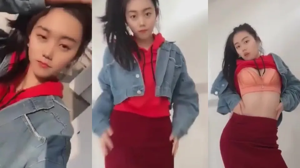 Ponytail Sister's Teasing Dance & Strip