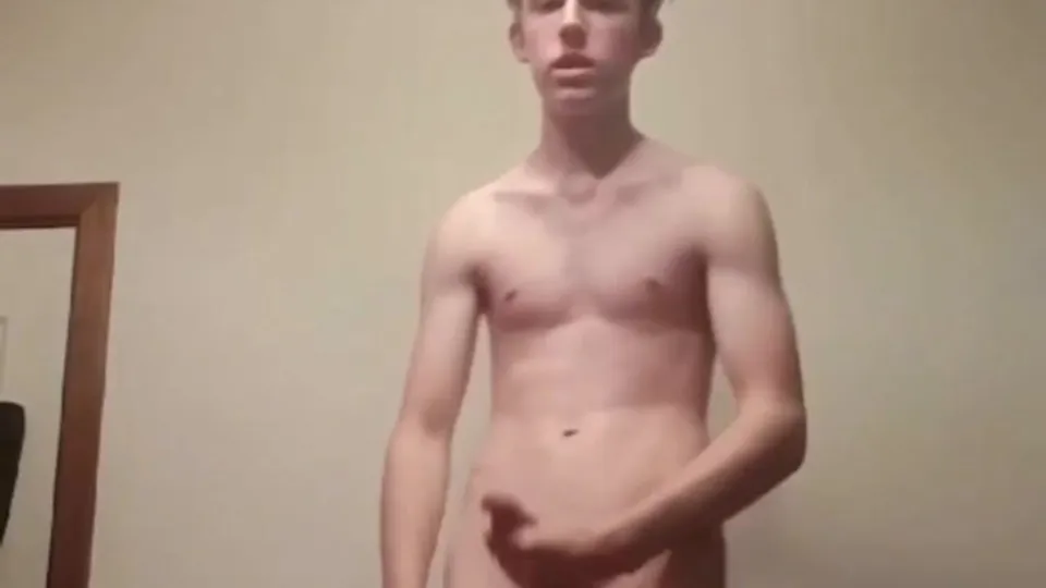 Skinny blond twink loves showing off his body - ThisVid.com