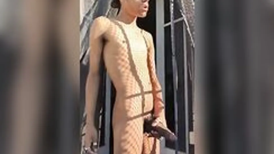 slim teen jerks his big dick and cums