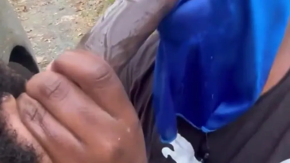 Slobbering on big Black dick in the woods - ThisVid.com