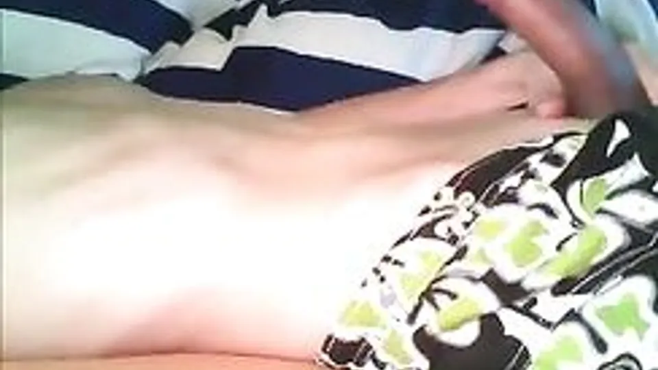 smooth teen boy wanks and cum