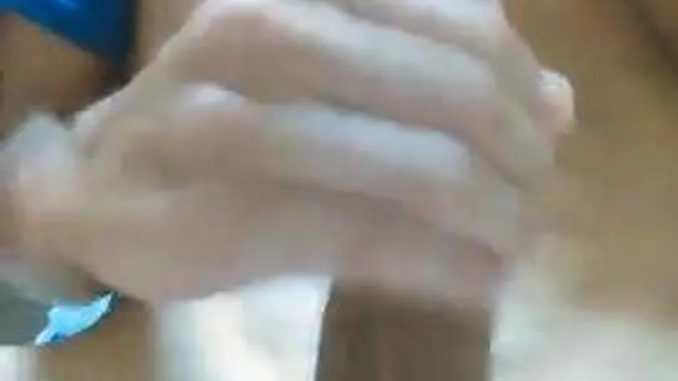 Smooth teen jerks a nice load