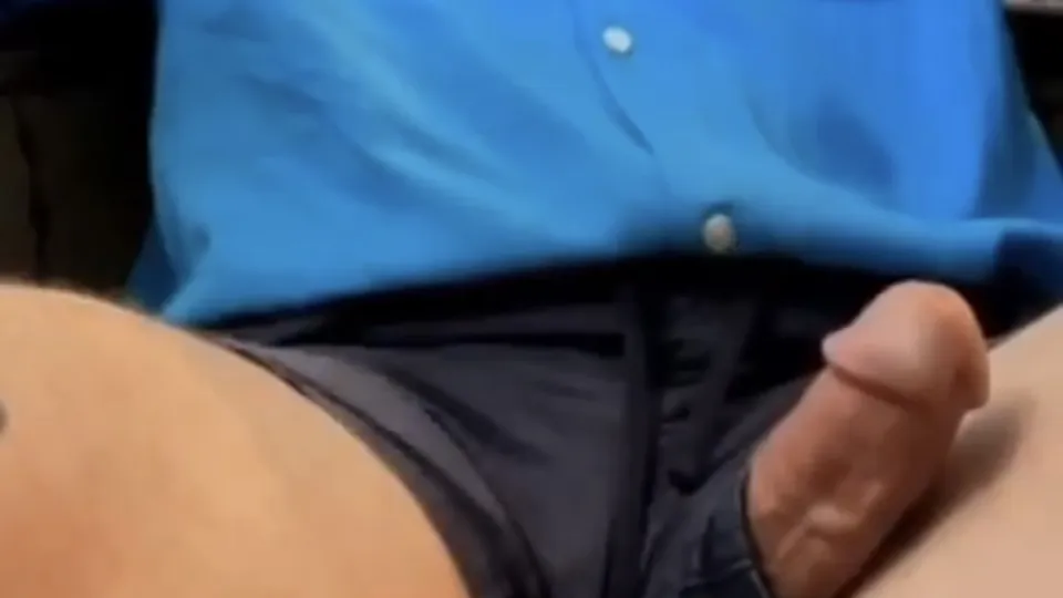 Sneaky stroke and cum at public restaurant (risky) - ThisVid.com