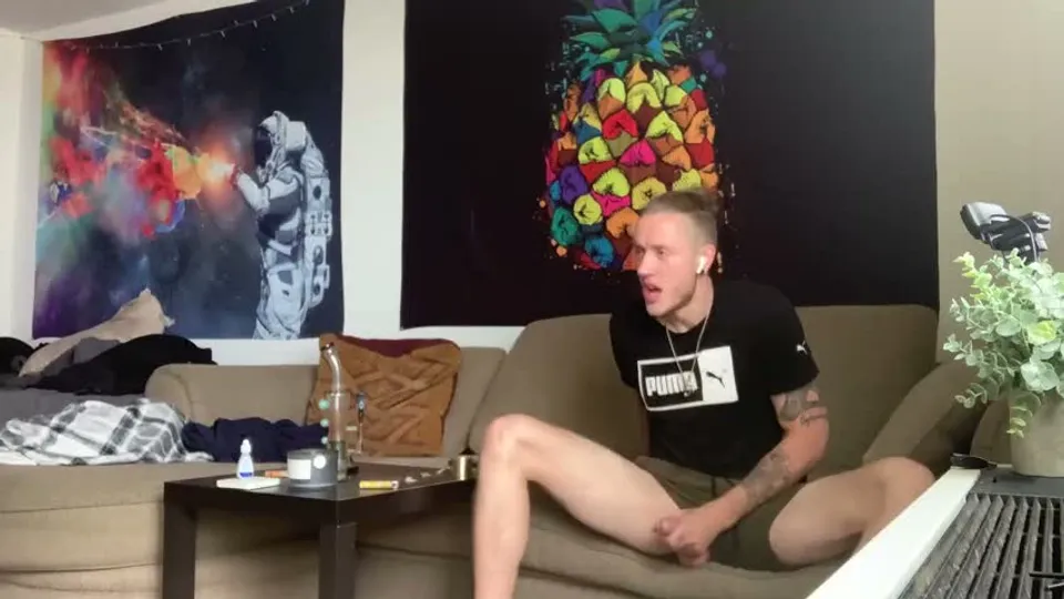 Solo Guy's Masturbation Session