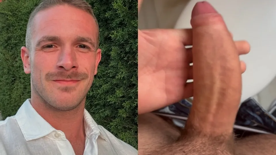 Spanish guy shows off fat cock in public bathroom - ThisVid.com