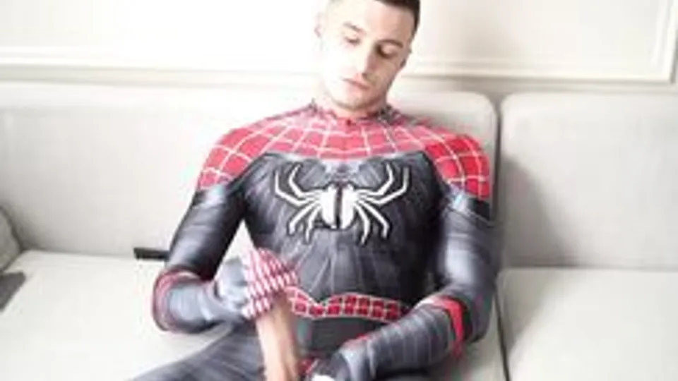 Spiderman Jacks Off