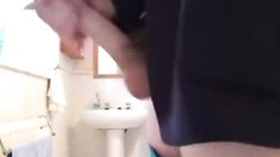 British Twink Masturbates in Bathroom