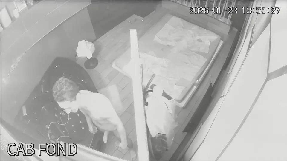 Spy - Arab Guy naked and hard on ipcam - ThisVid.com