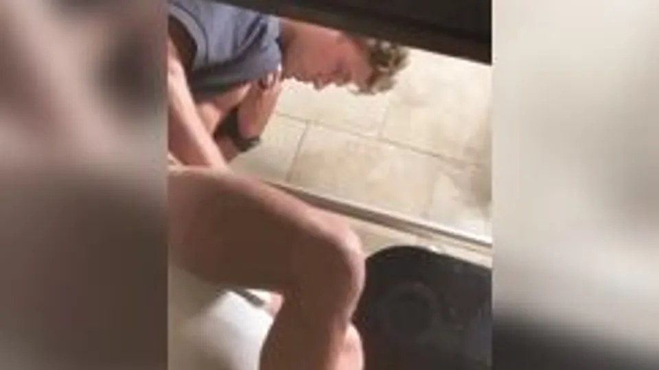 spy for 5 guys jerking in the public toilet boys porn