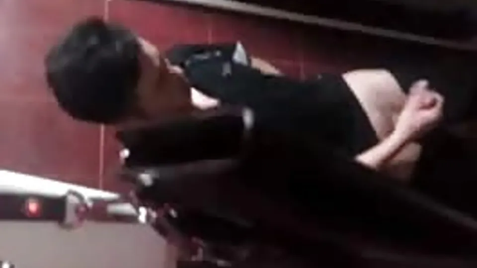 Spy jerking guy