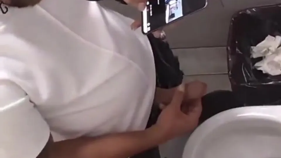 Spy Male 0033 jacking off in the bathroom - ThisVid.com
