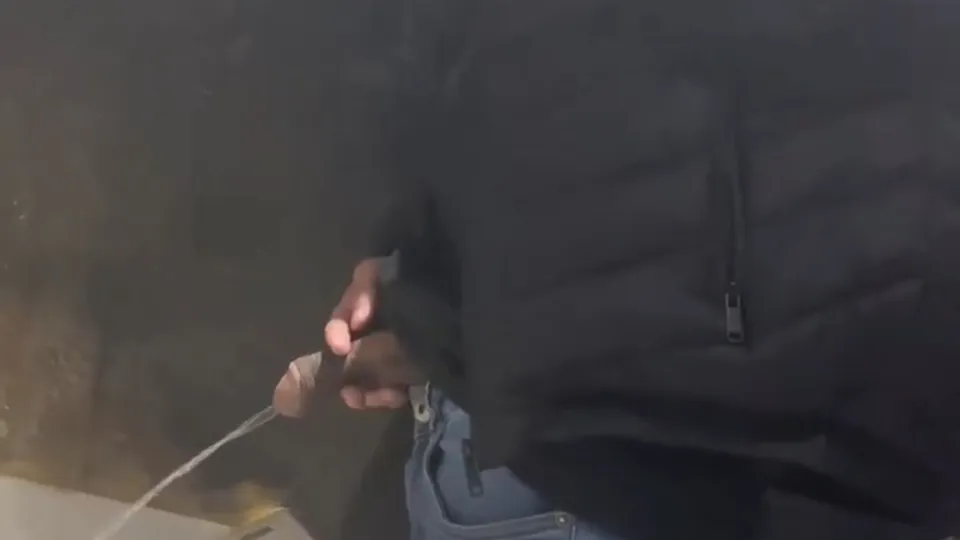 Spy on a hot drinker with nice dick - ThisVid.com