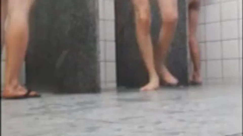 Spying on naked str8 guys in communal pool shower 2 - ThisVid.com