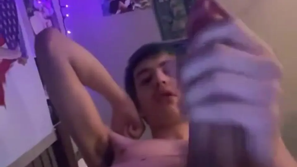 Squirting on his phone
