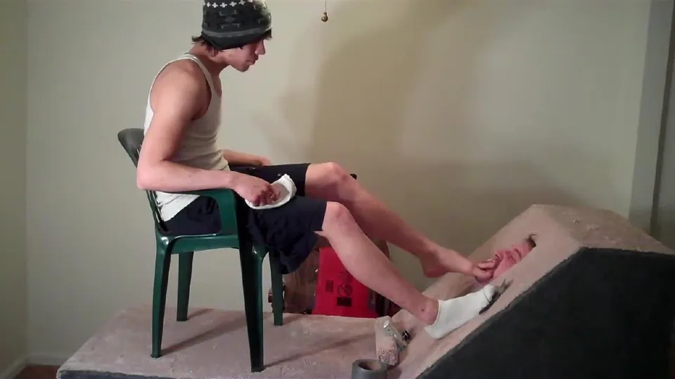 STAR WORSHIPED 2 Crushedunderjockfeet gay feet new 2023.mp4