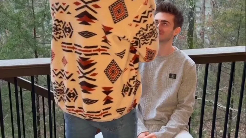 Stepbrother he sucks it when he's sitting in a chair