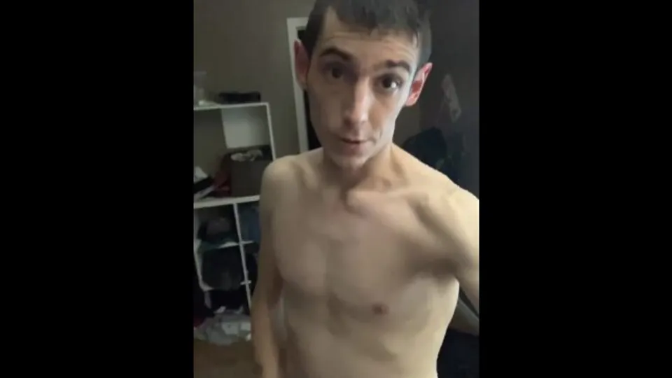 Still wet from shower, only wearing a towel