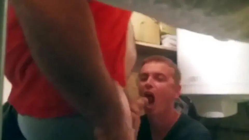 Str8 daddy fucks a fag in a supply room on hidden cam - ThisVid.com