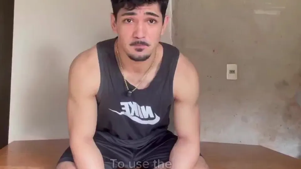 *STR8 LATINO* riding dildo w/ subtitles - ThisVid.com