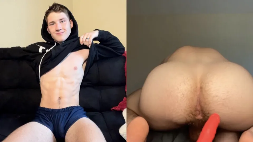 Str8 *MARRIED* White guy uses dildo - ThisVid.com