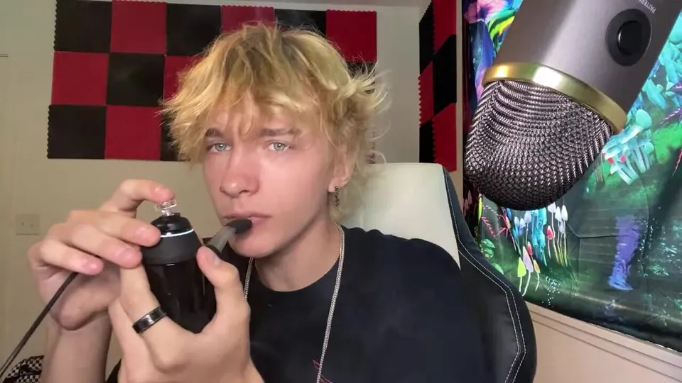 Skater Smokes and Talks Weed
