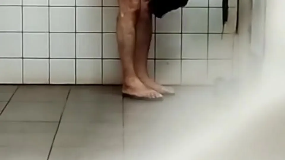 Straight Trucker's Public Bathroom Encounter