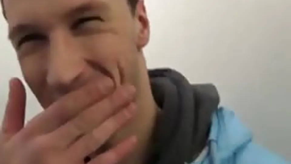 Straight dude sucking dick in public toilet for the first time