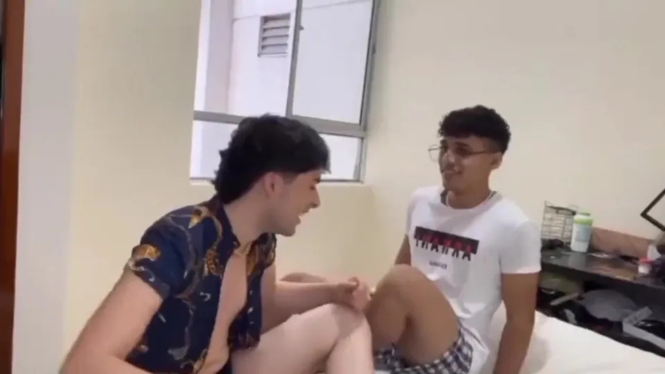 Straight first time having gay sex with friend