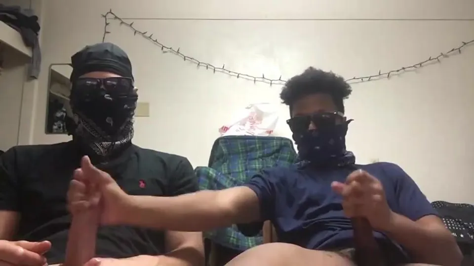 Straight Friends Jerk Off Together