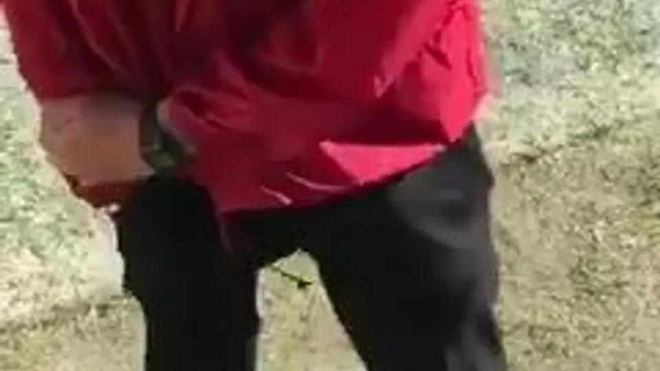 Straight guy caught masturbating on football field - ThisVid.com