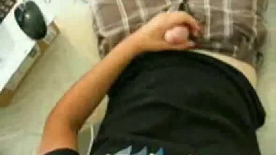 Straight Shy College Boy Baited into cumming