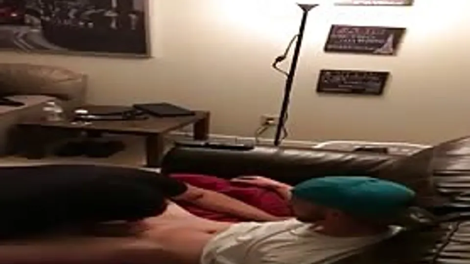 Straight white thug getting sucked