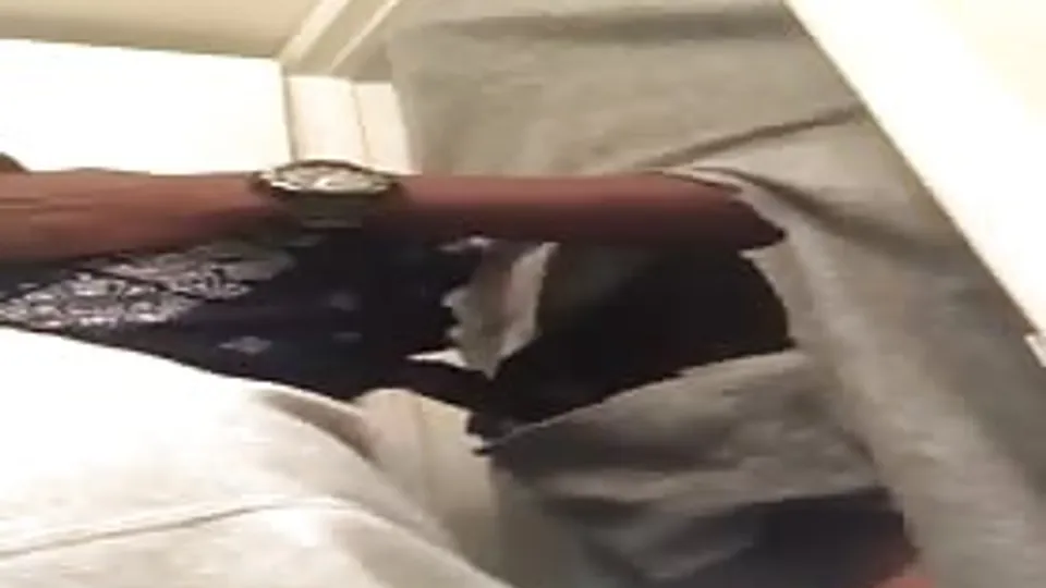 Straight young black thug trying a glory hole for the first time