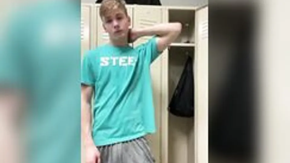 Twink Boys Masturbating Together in House