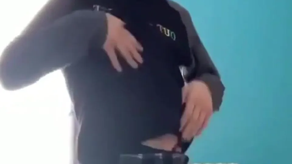 Strip, wank and show ass